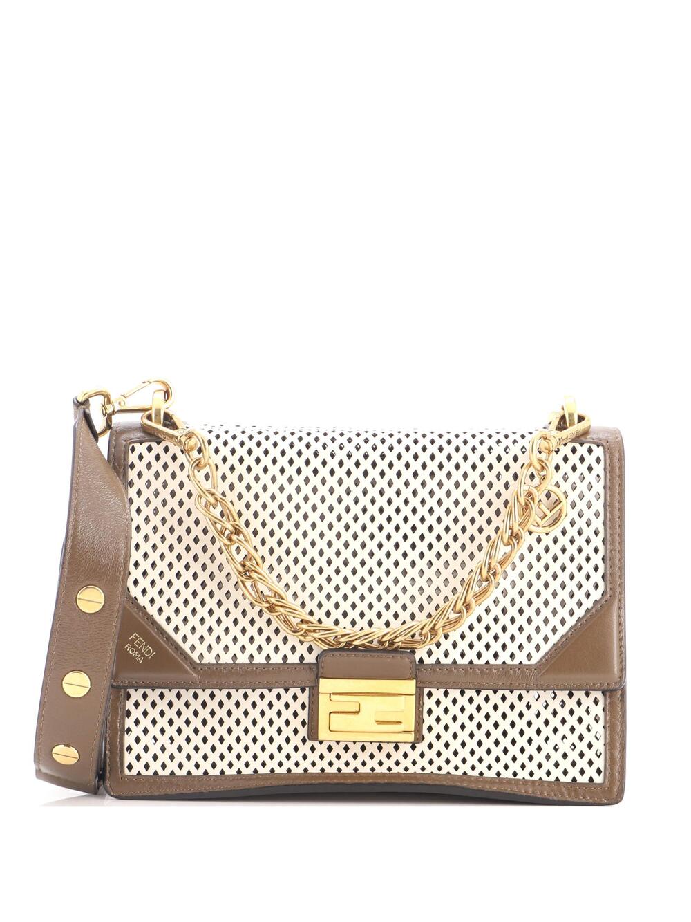 Fendi Kan U Shoulder Bag Perforated #341964F11B